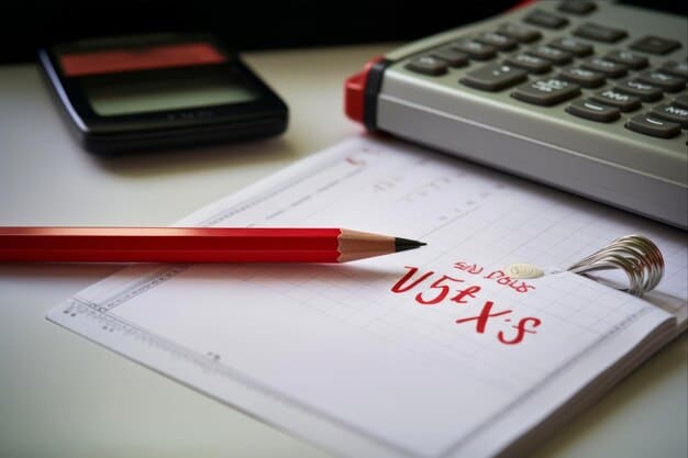 A calendar showing the date April 15th circled, representing the tax deadline, with toy blocks spelling out 
