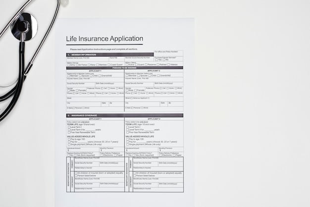 A close-up of an application form for a Medicare Savings Program, with a pen resting on it. The form highlights sections for income and asset declaration.