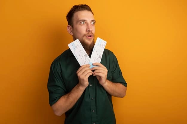 A split screen showing, on one side, a person looking stressed while holding medical bills, and on the other side, a person smiling and relaxed while looking at a Medicare Savings Program brochure.