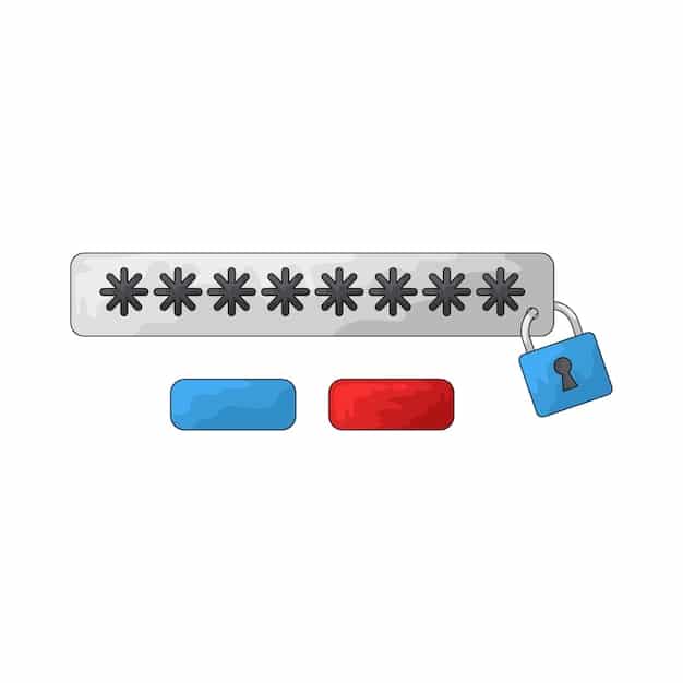 A user interface of a password manager showing a list of generated strong passwords. A small badge indicates 'password strength.'