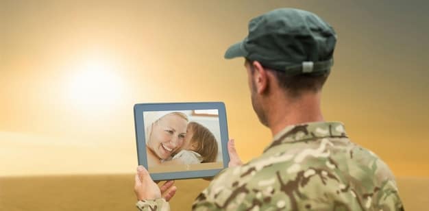 A split screen showing two different methods of military verification: on one side, a person uploading a document (e.g., DD214) to a verification website; on the other side, a person using a military ID card at a physical store checkout. The image represents the two main approaches to proving military status for discount eligibility.