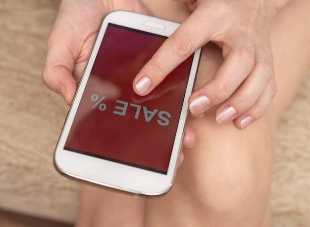 A close-up of a smartphone screen displaying a price comparison app, showcasing different prices for the same product across various retailers, with a highlighted lower price.