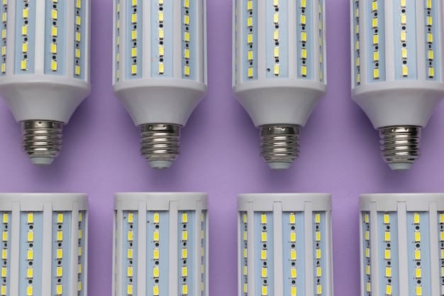 A close-up of different types of smart light bulbs (e.g., A19, BR30, LED strip) demonstrating various shapes, sizes, and smart home compatibility logos (e.g., Apple HomeKit, Google Assistant, Amazon Alexa) printed on the packaging.