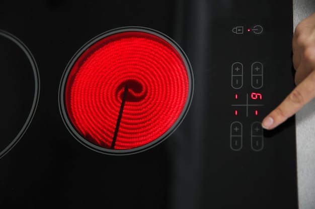 A close-up shot of a smart oven displaying precise temperature controls and a digital timer, highlighting its advanced features.