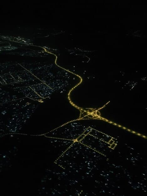 A detailed, futuristic digital rendering of global financial data flowing through interconnected networks, with lines converging on a stylized representation of the U.S. dollar, depicting the complex global financial system and its reliance on U.S. economic stability.