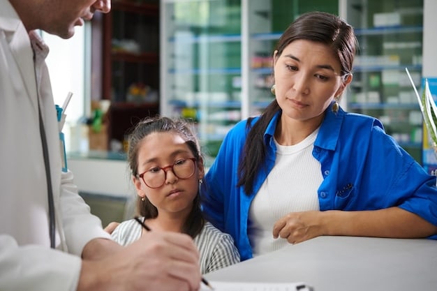 A photo of a school nurse consoling a young student who appears to be upset. The setting suggests a connection between food insecurity and the student's difficultly focusing as well as the impact it has on their emotional well-being. The 'Developing Story: New Study Reveals Rising Levels of Food Insecurity Across US' highlights, on the rising levels of mental health issues in young children and how it connects to food security.