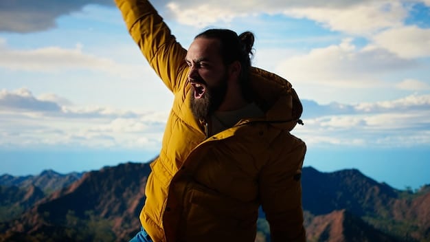A person smiling and giving themselves a pat on the back, symbolizing the act of celebrating accomplishments and building self-confidence in the journey of overcoming imposter syndrome.