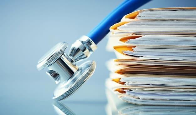 A close-up of documents related to Medicare benefits, highlighting the 