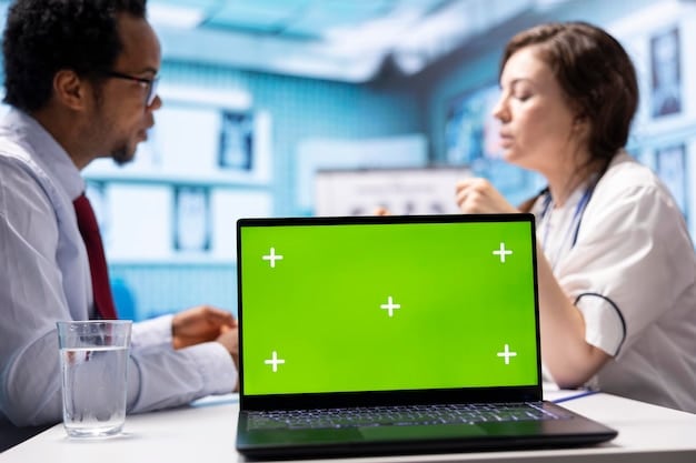 A split-screen image. On one side, a person is looking at the Medicare website on a laptop. On the other side, the same person is talking to a healthcare professional in a doctor's office. This illustrates two key methods for Understanding the 2025 Changes to Medicare: What You Need to Know: online research and professional consultation.