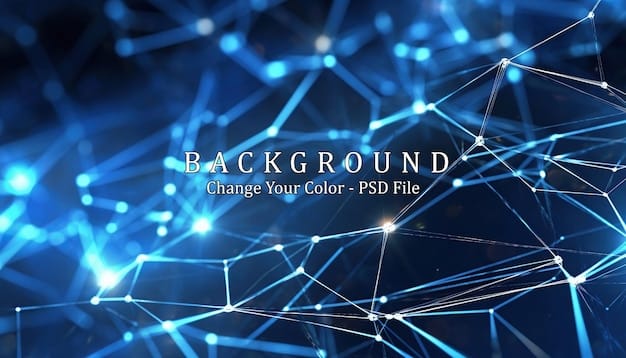 A detailed, abstract representation of secure data flow and cybersecurity, with interconnected nodes and glowing lines symbolizing encrypted information moving between devices and a central server, illustrating robust digital protection for patient health records.