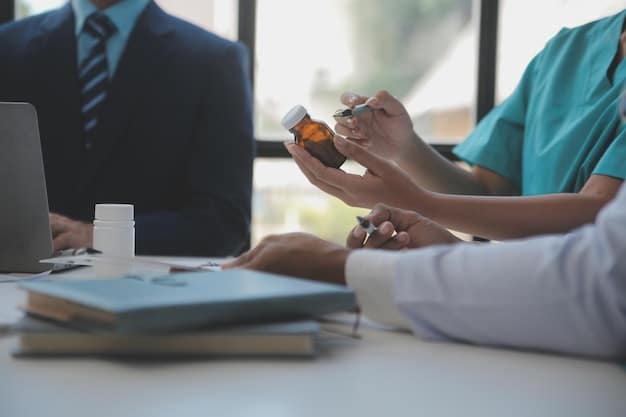 A healthcare professional administering medication-assisted treatment (MAT) to a patient in a clinic. The photo illustrates a key component of the Opioid Crisis Update: New Federal Funding and Treatment Initiatives Launching in January 2025