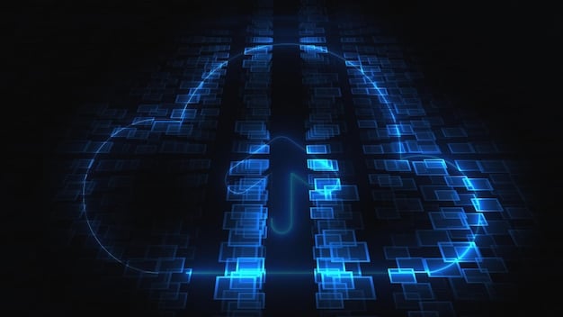 A close-up image of an AI interface analyzing an X-ray of a human lung. The AI is highlighting a small nodule that could indicate early-stage lung cancer. Text overlays highlight the AI's diagnostic capabilities in 'The Future of Healthcare: 3 Emerging Technologies Set to Transform Patient Care by 2026.'