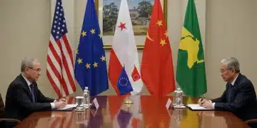 Global leaders at a high-stakes diplomacy summit