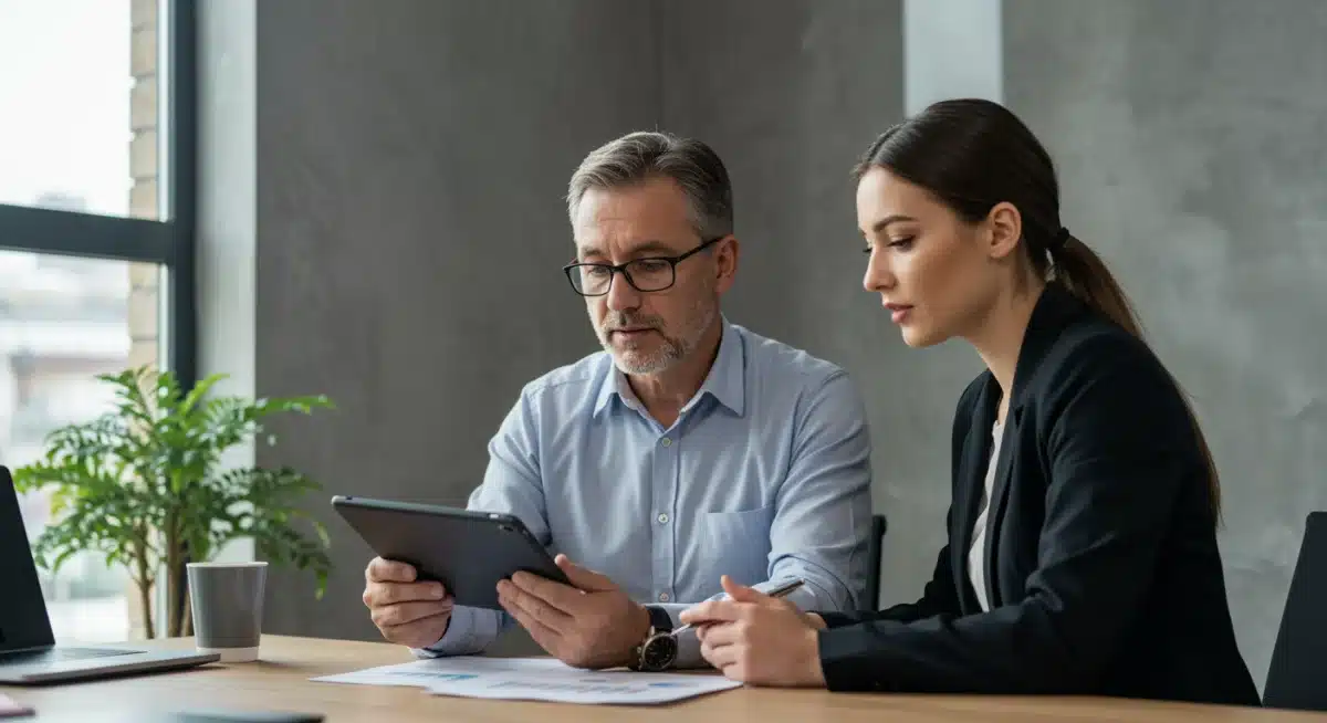 Professionals discussing terms during a strategic salary negotiation