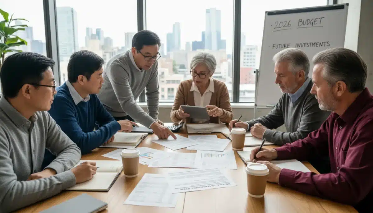 Retirees reviewing financial documents after 2026 COLA announcement