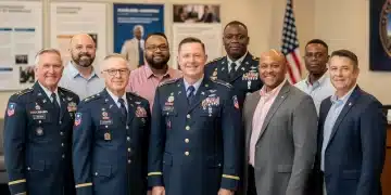 Veterans standing united, representing the focus on Veterans' Benefits 2026 and support systems.