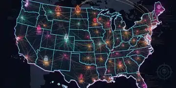 Digital map of U.S. infrastructure under global cyber threat