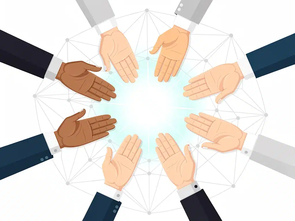 Diverse team collaborating effectively, emphasizing communication and empathy skills